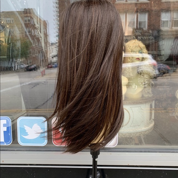 Brown Highlights Swisslace Lacefront Wig main image 4